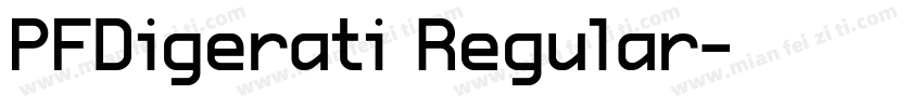 PFDigerati Regular字体转换